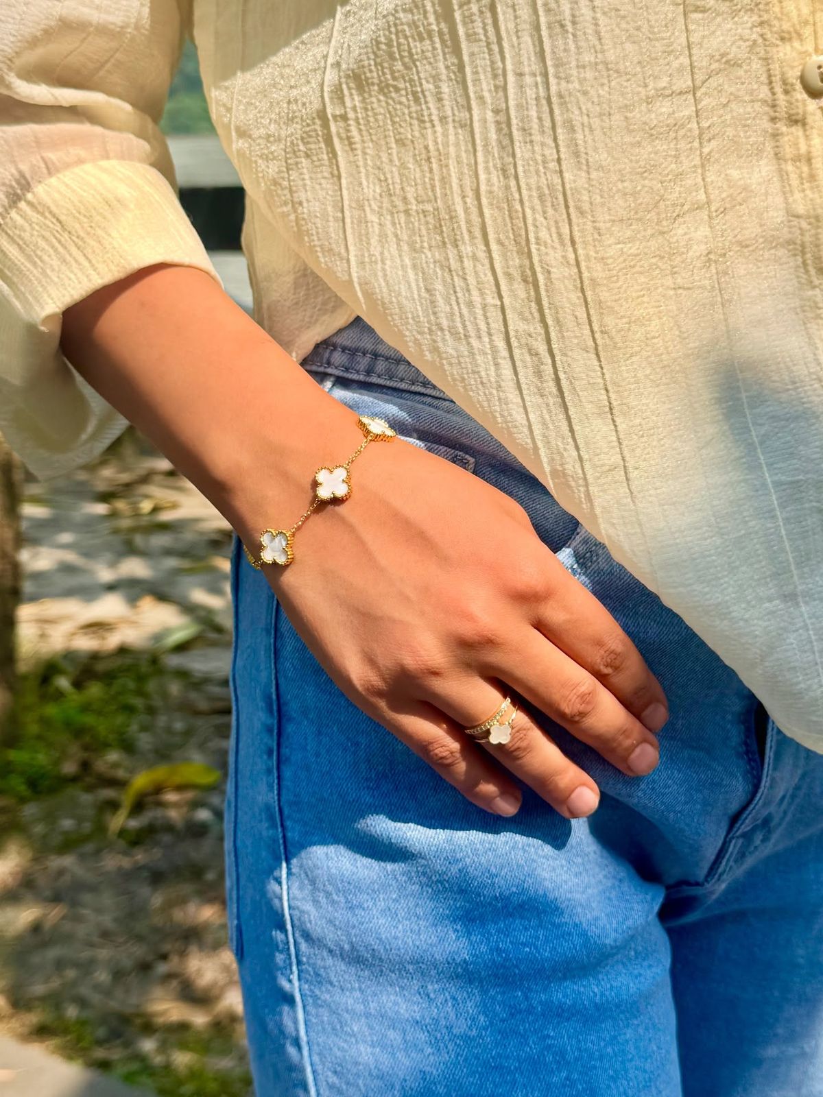 Gold Vancleef Bracelet