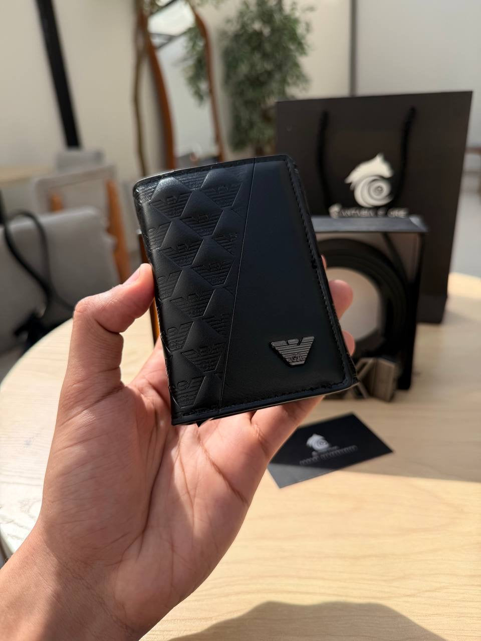 Armani Box “ wallet +belt”