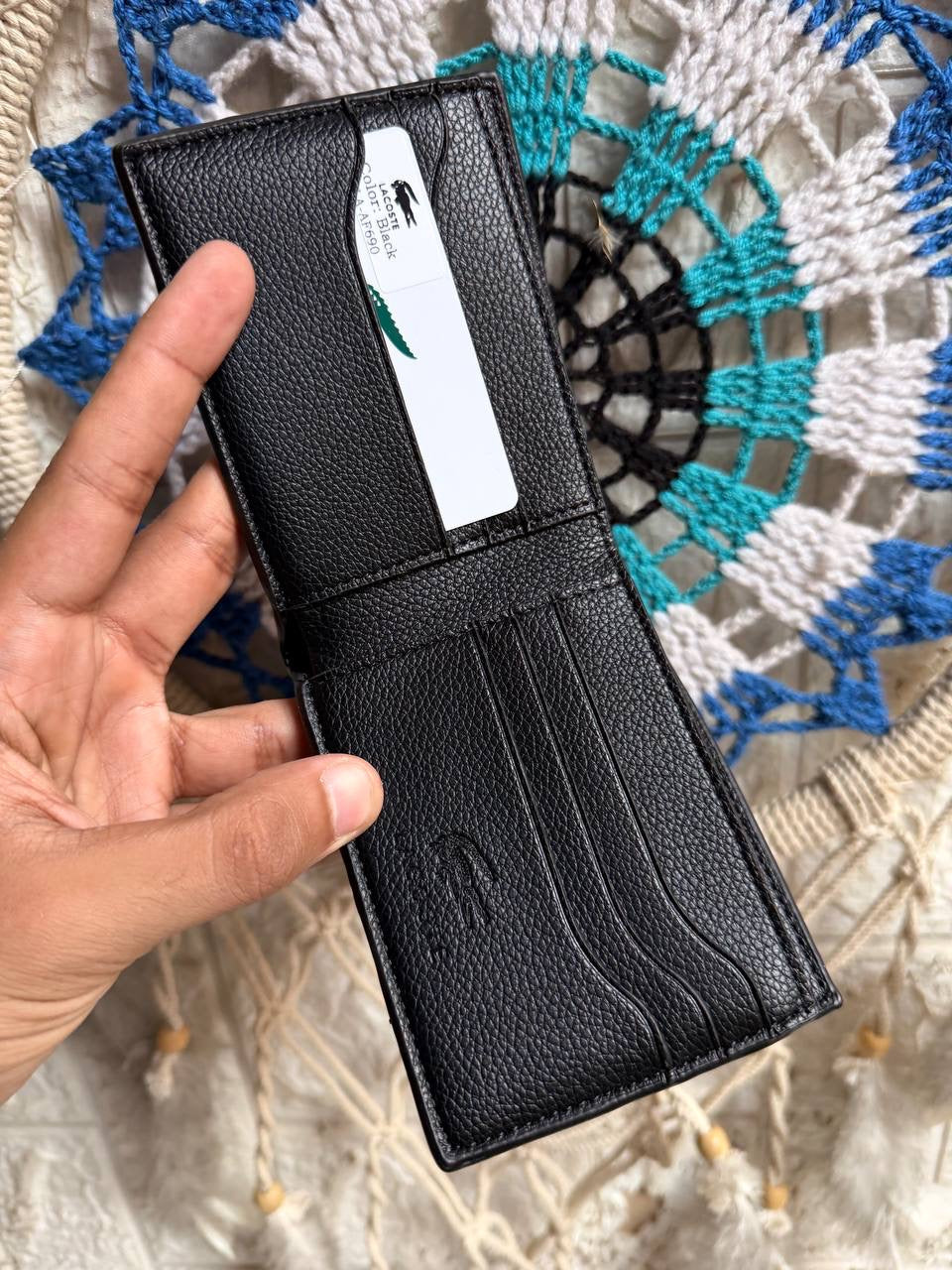 Black Lacoste wallet “v10”