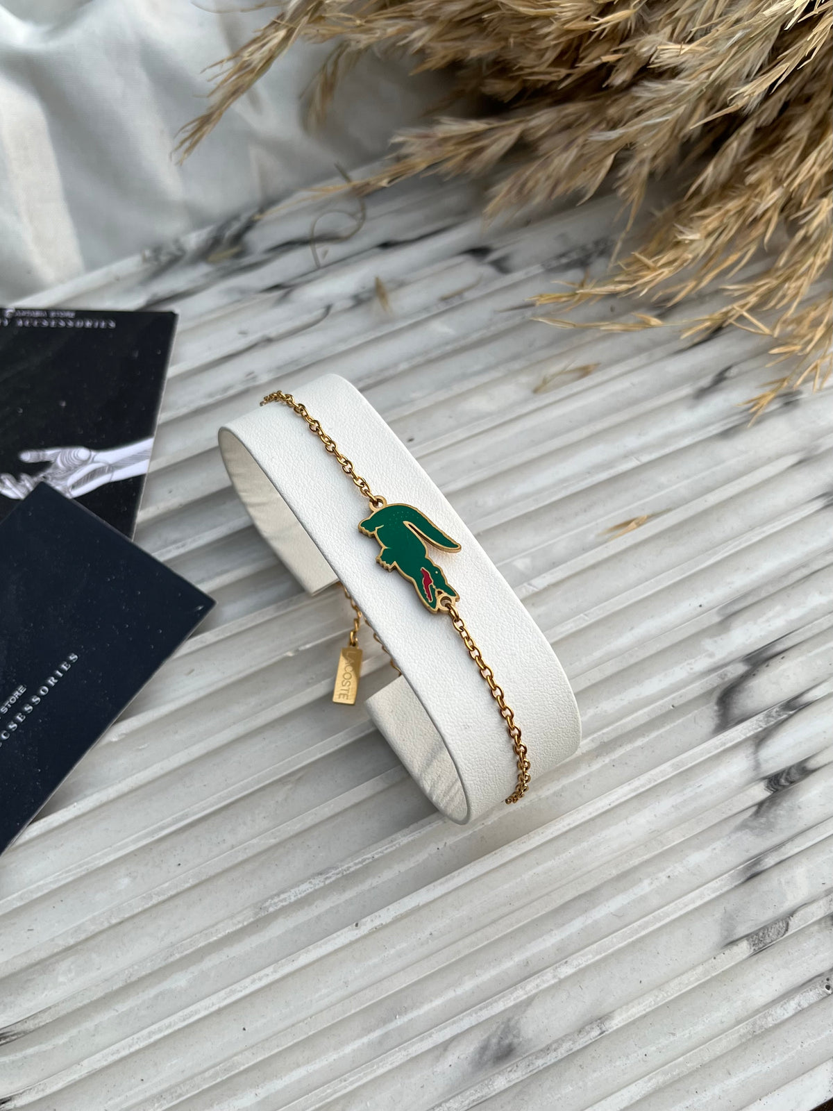 Couples sliver-green Lacoste