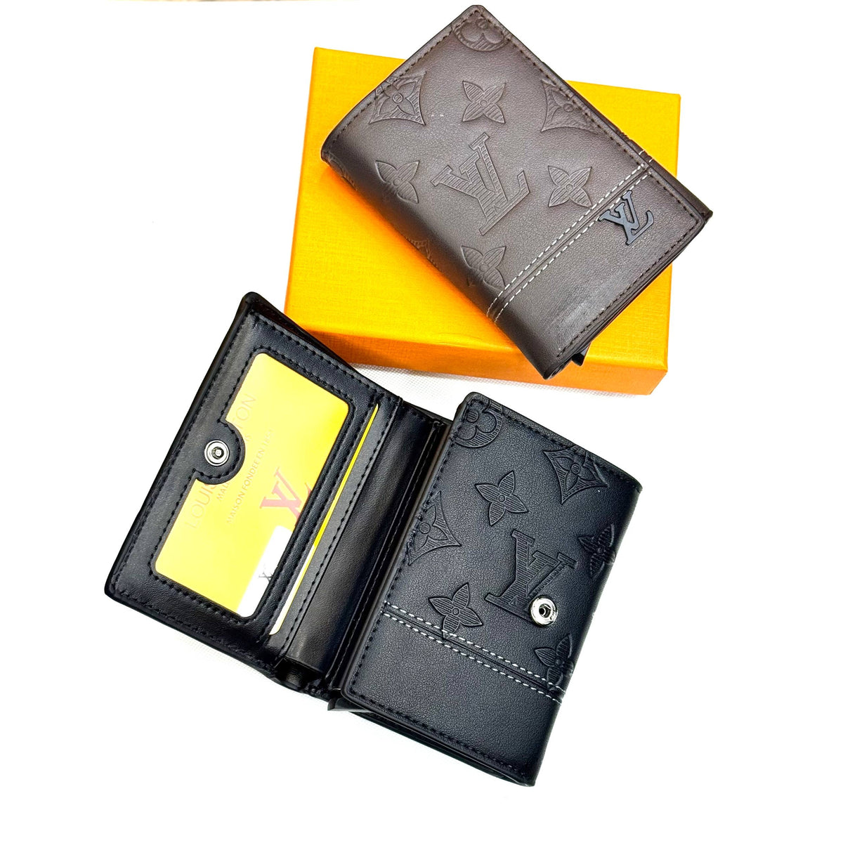 L&V Men's Slim Wallet & Card Holder
