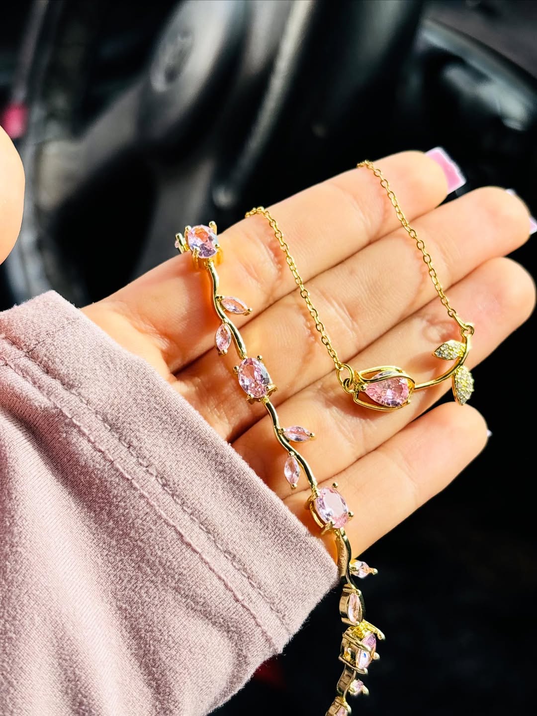 Tulip Set " Necklace+Bracelet"