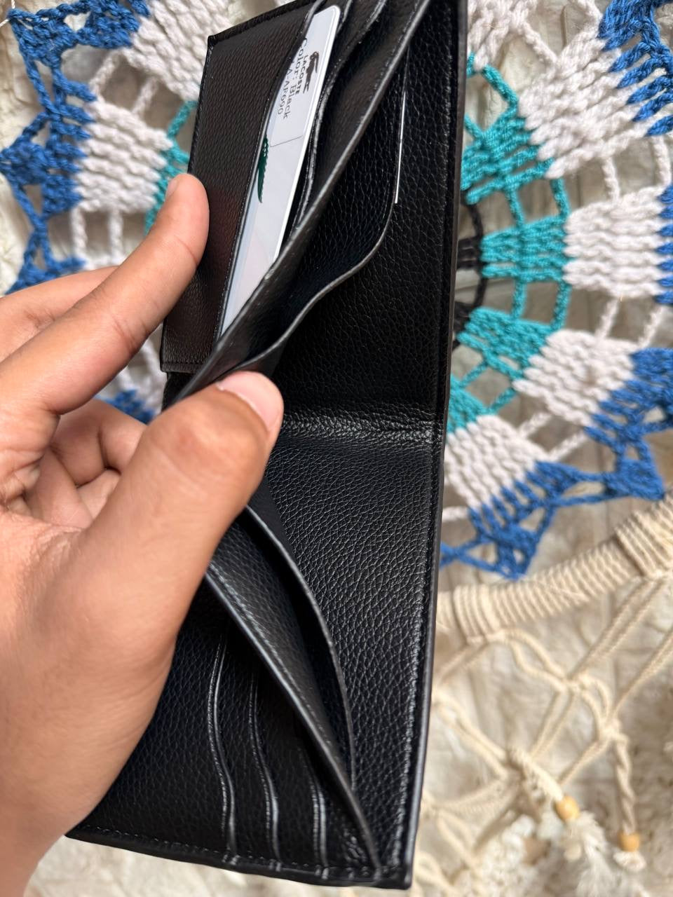 Black Lacoste wallet “v10”