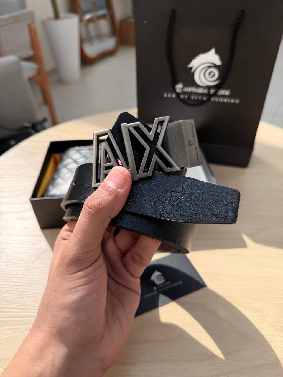 Armani Box “ wallet +belt”