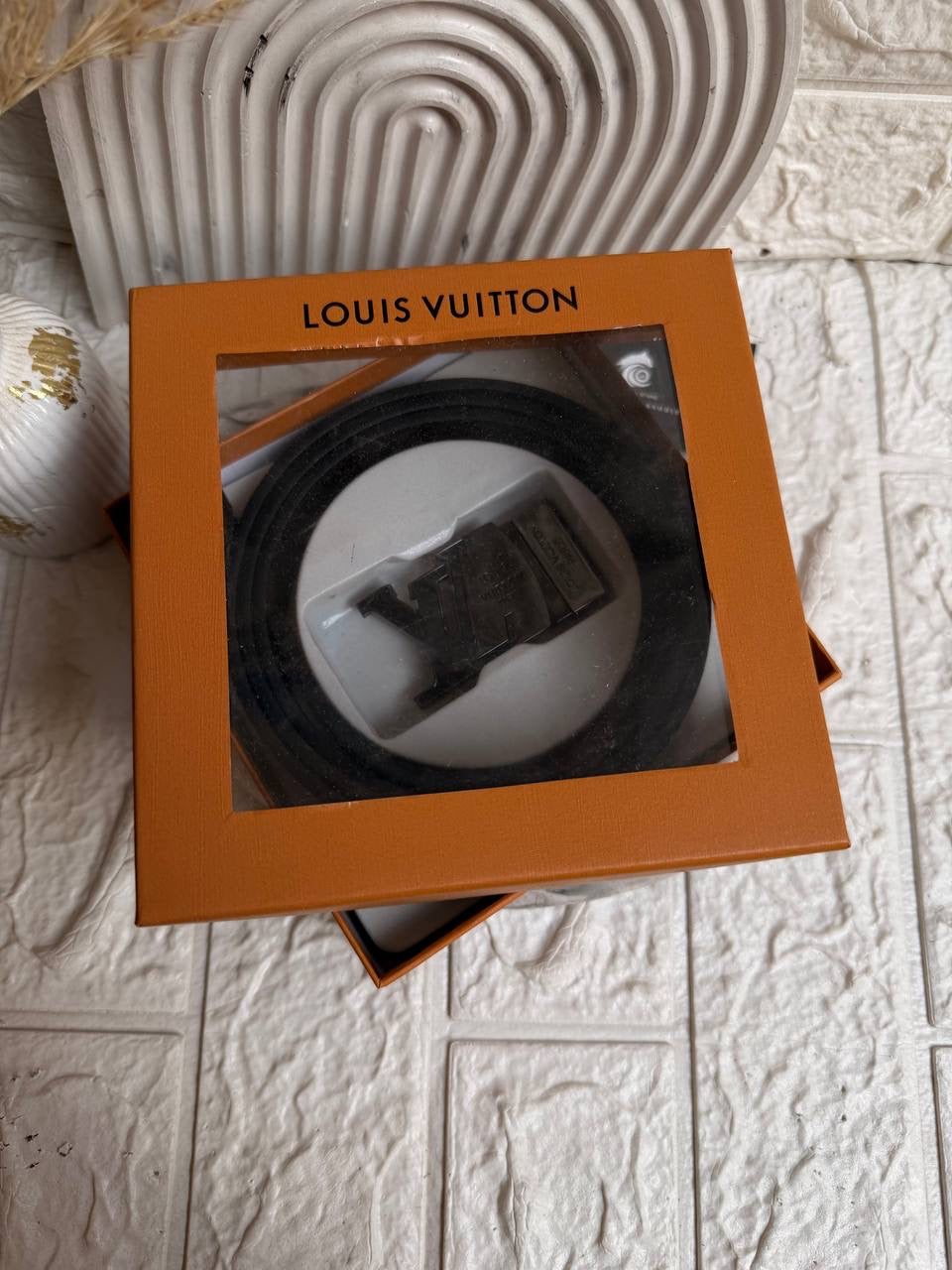 L-V Double-Face Leather Belt