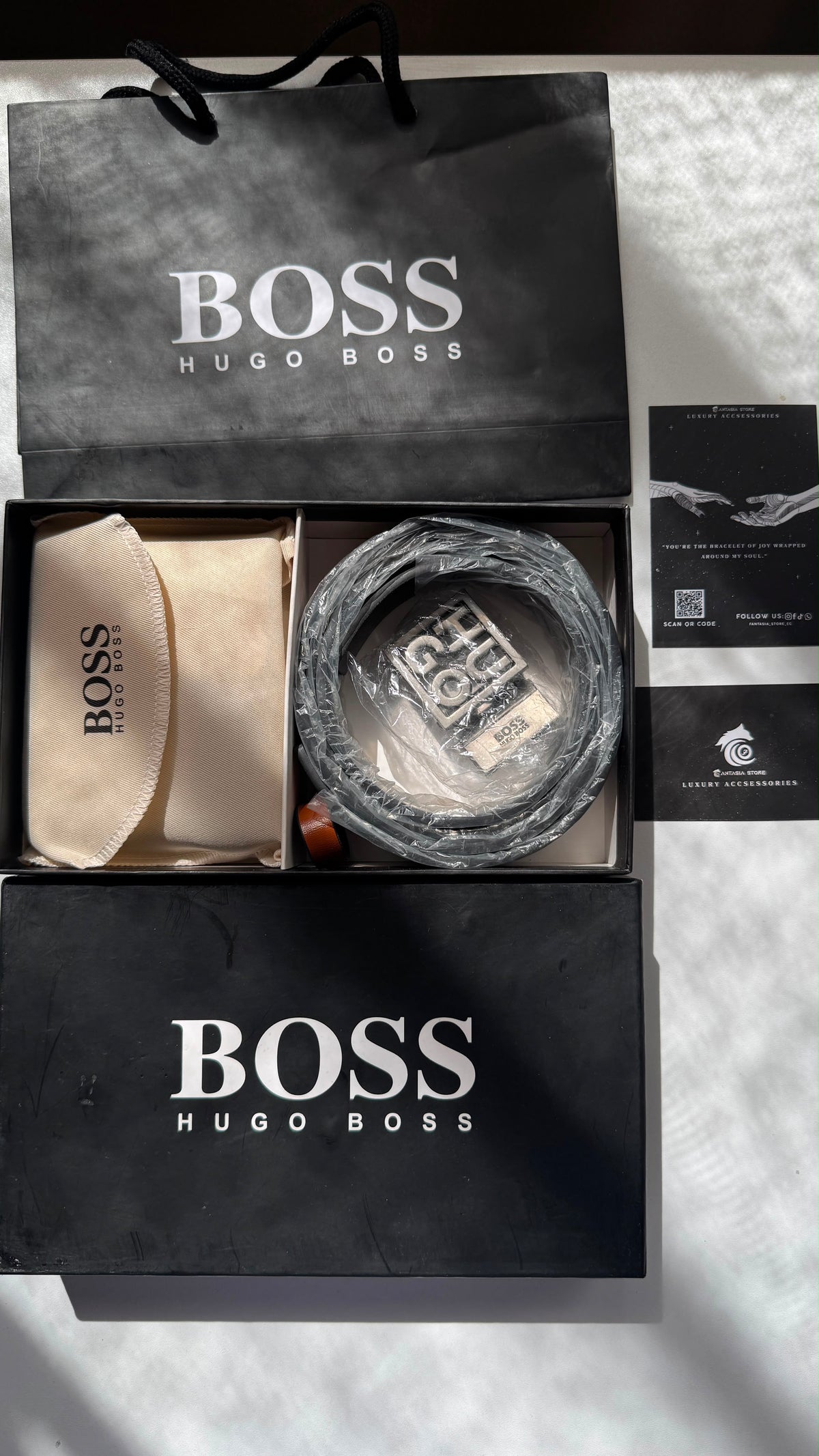 Hugo Boss “Gift Box” wallet+belt”