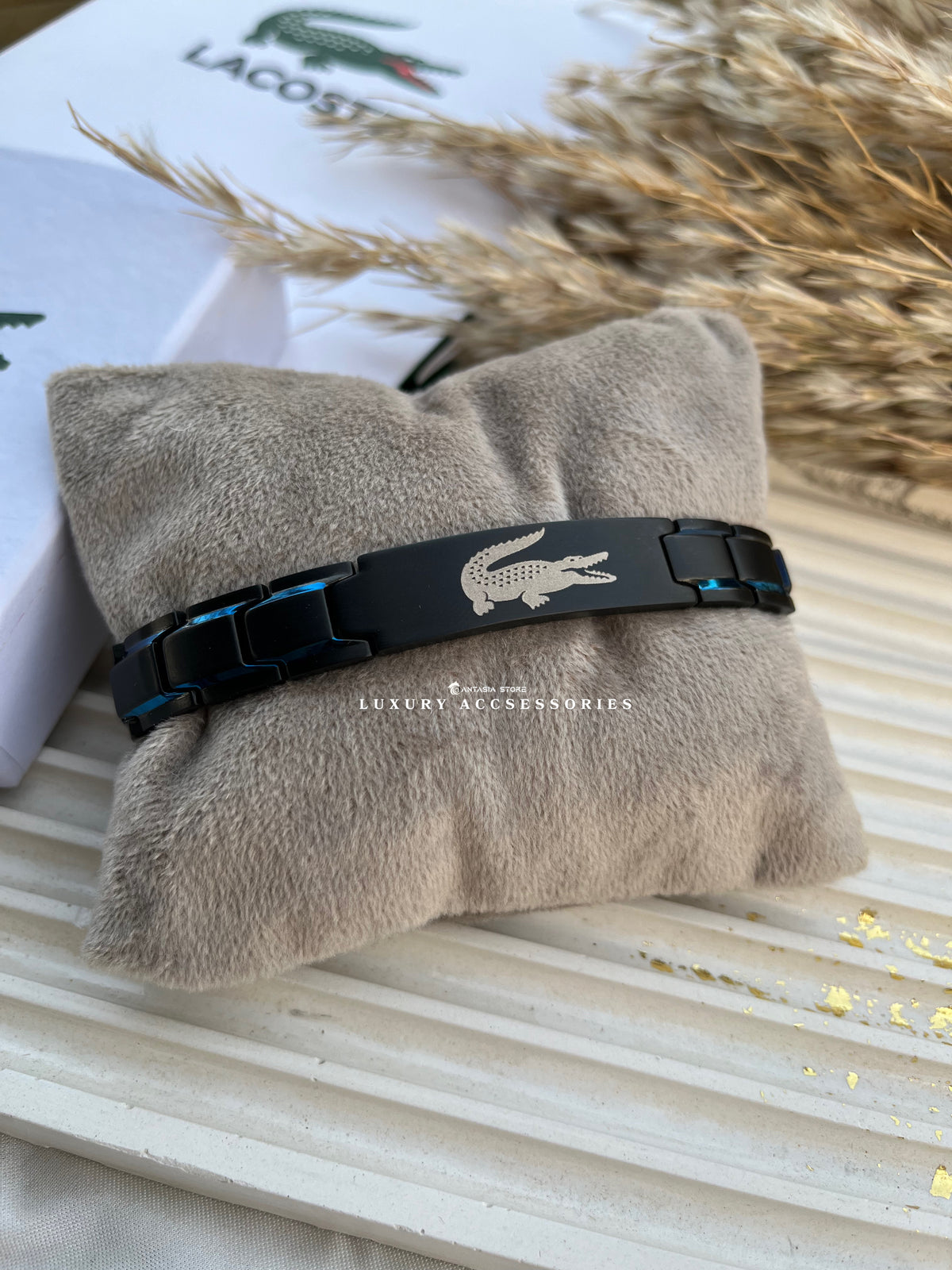 Blue black New edition-Lacoste bracelet