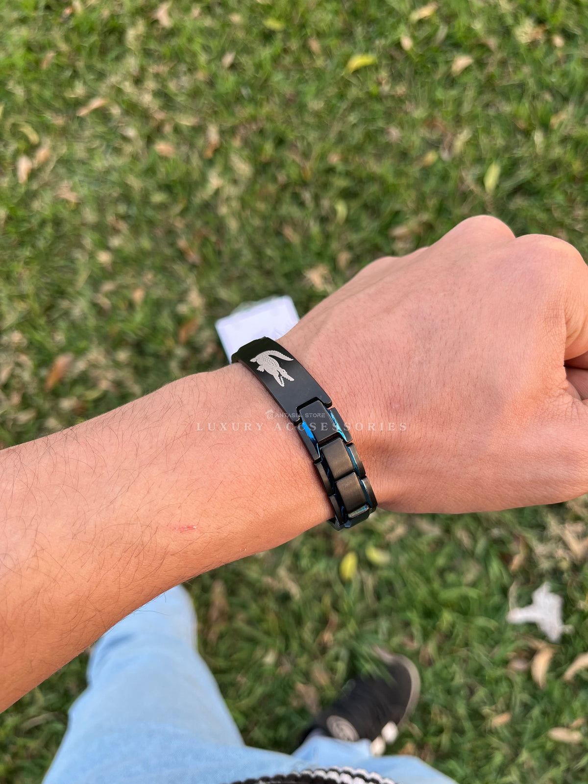 Blue black New edition-Lacoste bracelet