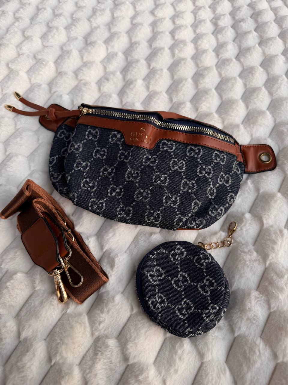 Gucci Denim Crossbody Bag
