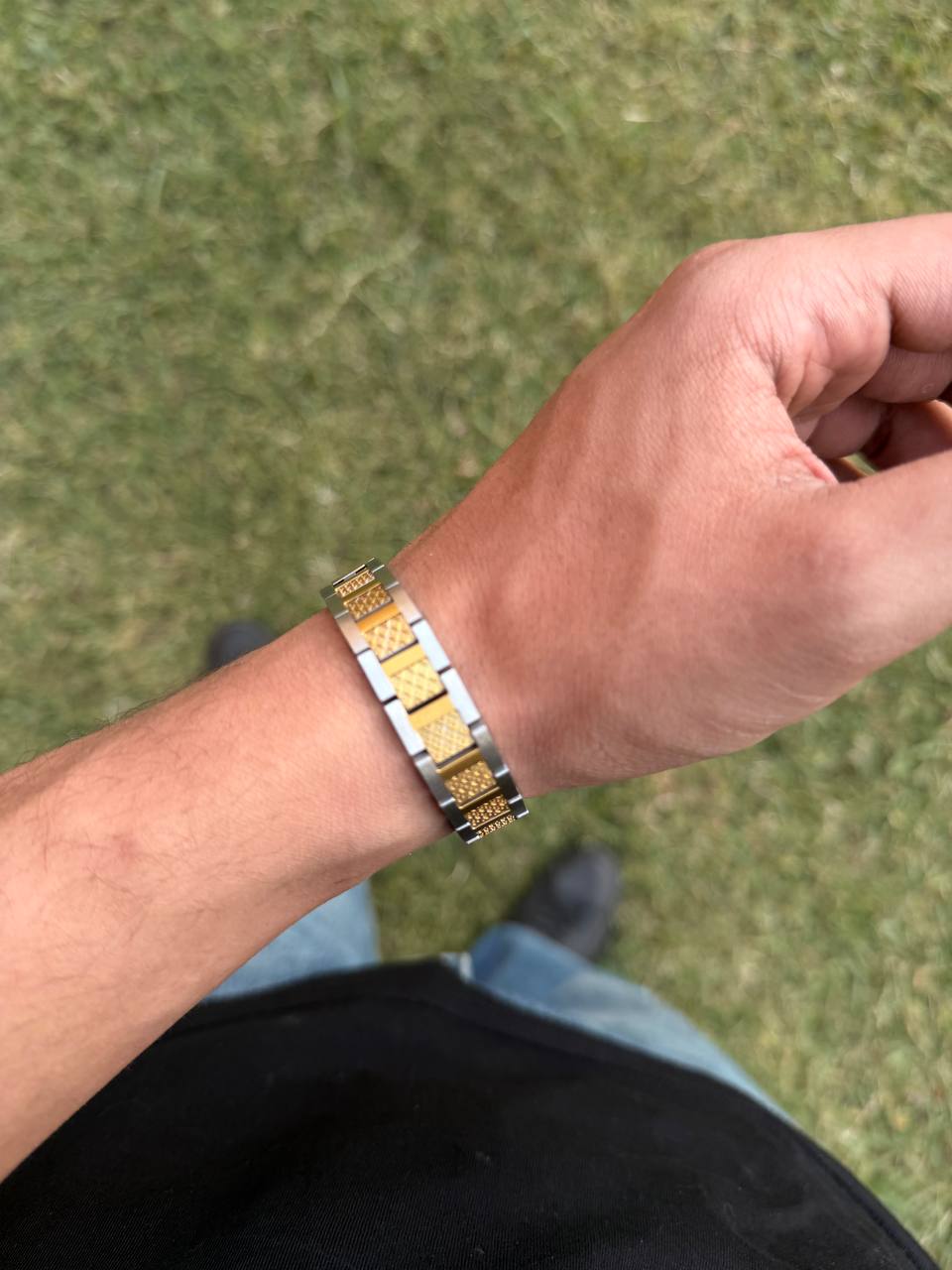Silver-gold Lacoste Original Shape