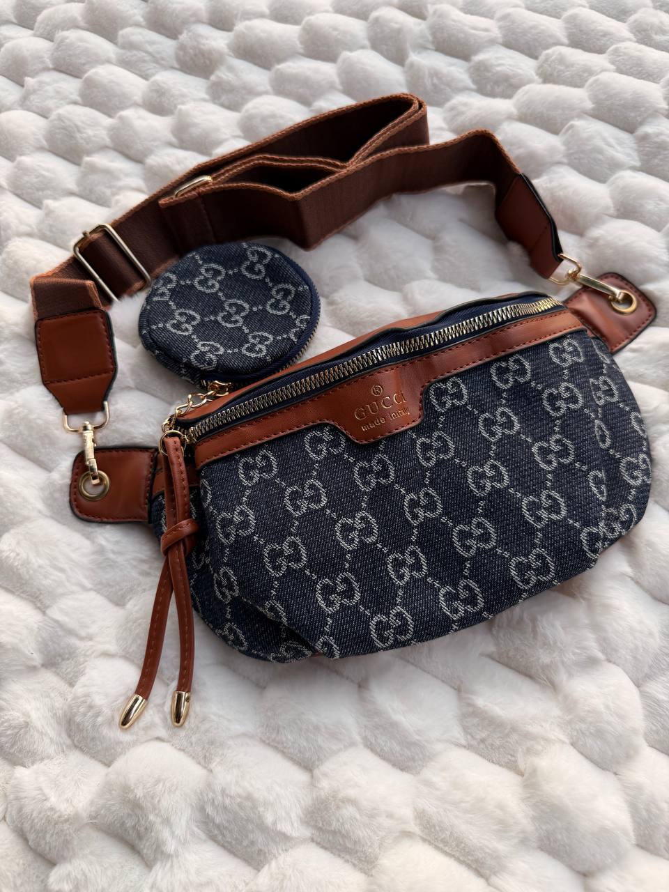 Gucci Denim Crossbody Bag