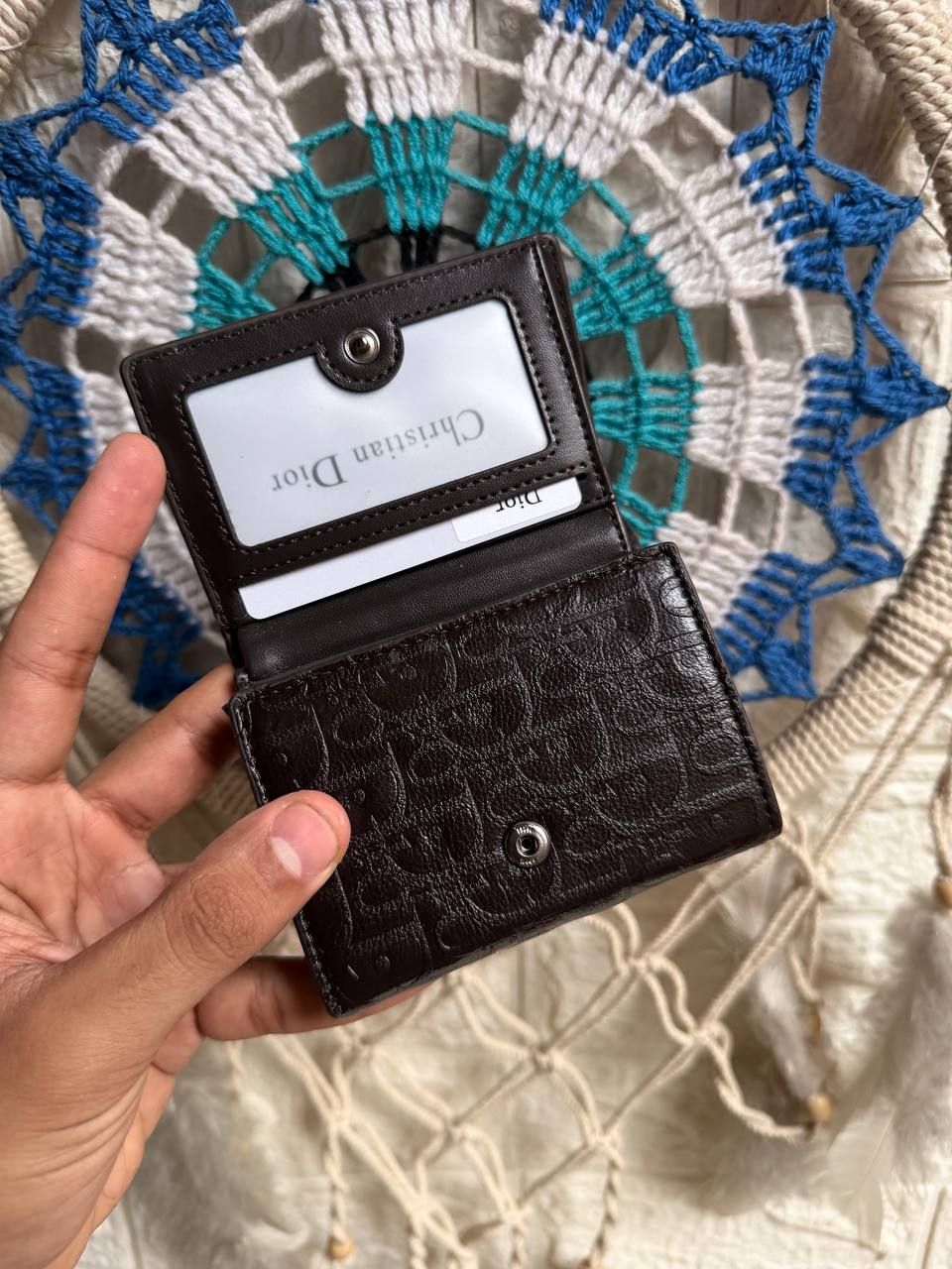 Dior Men's Slim Wallet & Card Holder