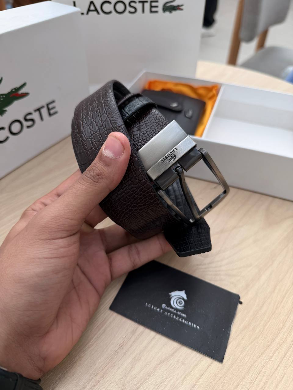 Lacoste Gift box “wallet +belt” 3