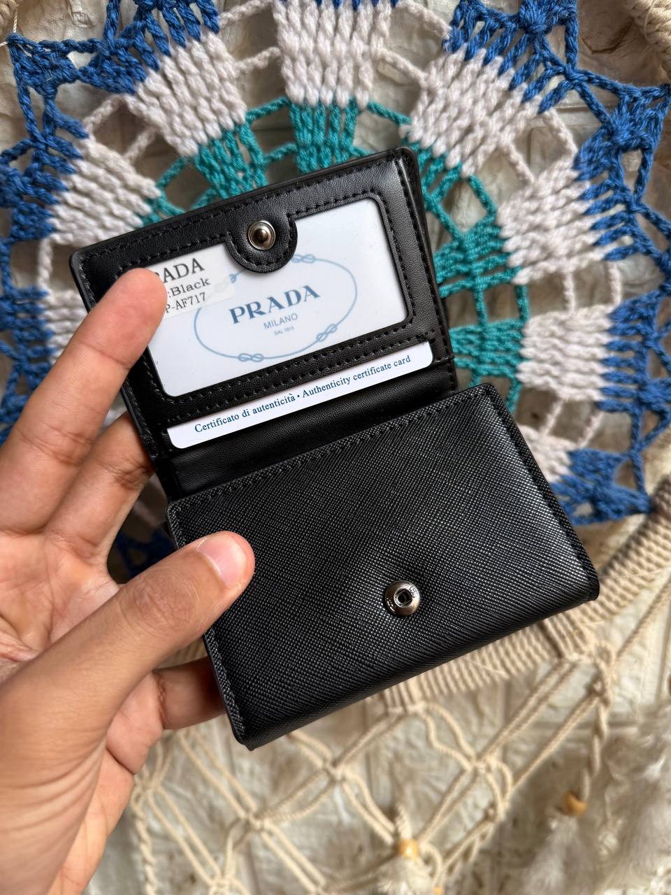 Prada Men's Slim Wallet & Card Holder
