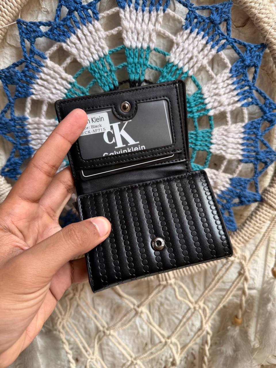 CK Men's Slim Wallet & Card Holder