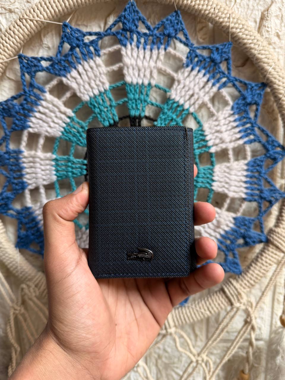 Lacoste Striped Men's Slim Wallet