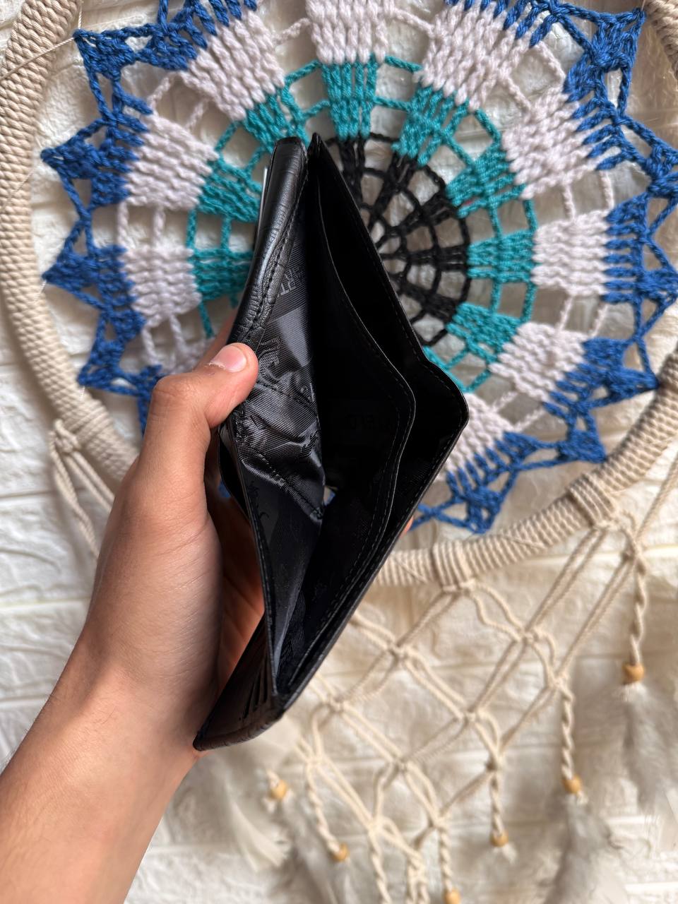 Black Lacoste wallet “ Mirror original “