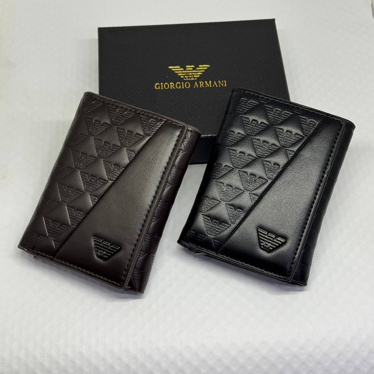 Armani Men's Slim Wallet Card Holder