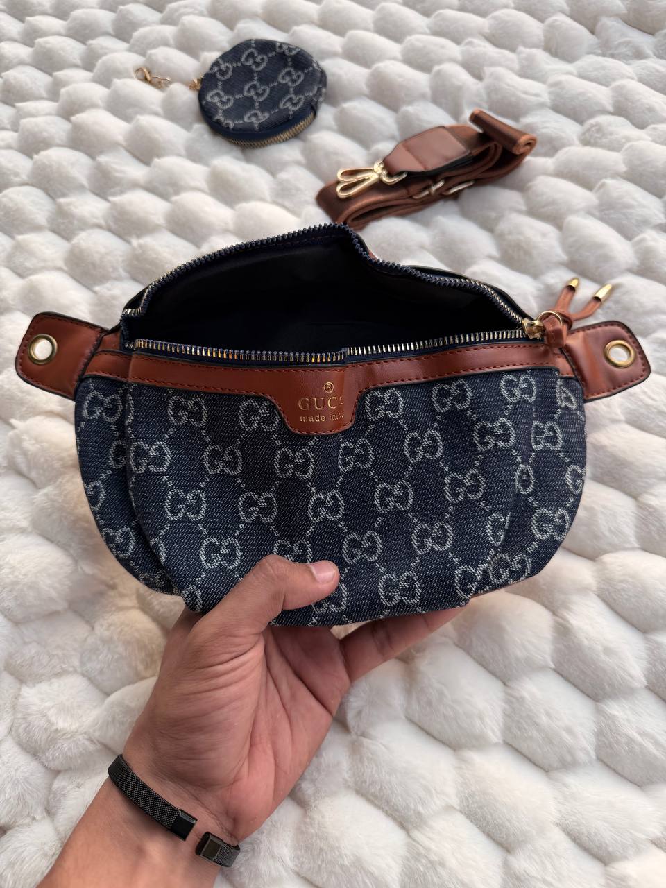 Gucci Denim Crossbody Bag