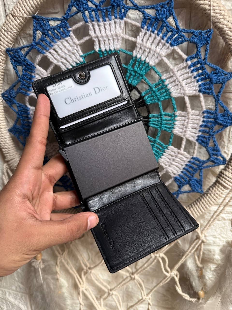 Dior Men's Slim Wallet & Card Holder