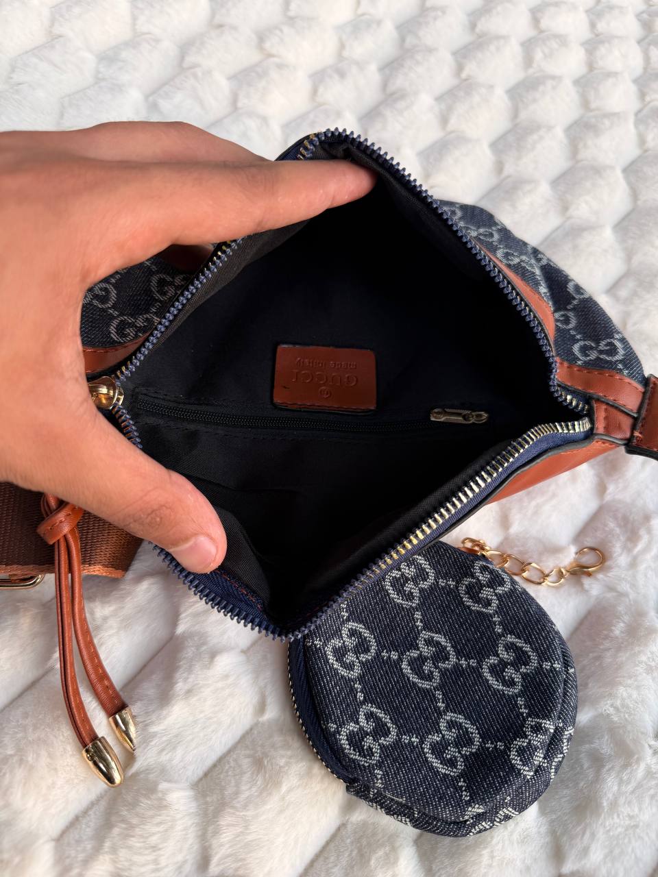 Gucci Denim Crossbody Bag