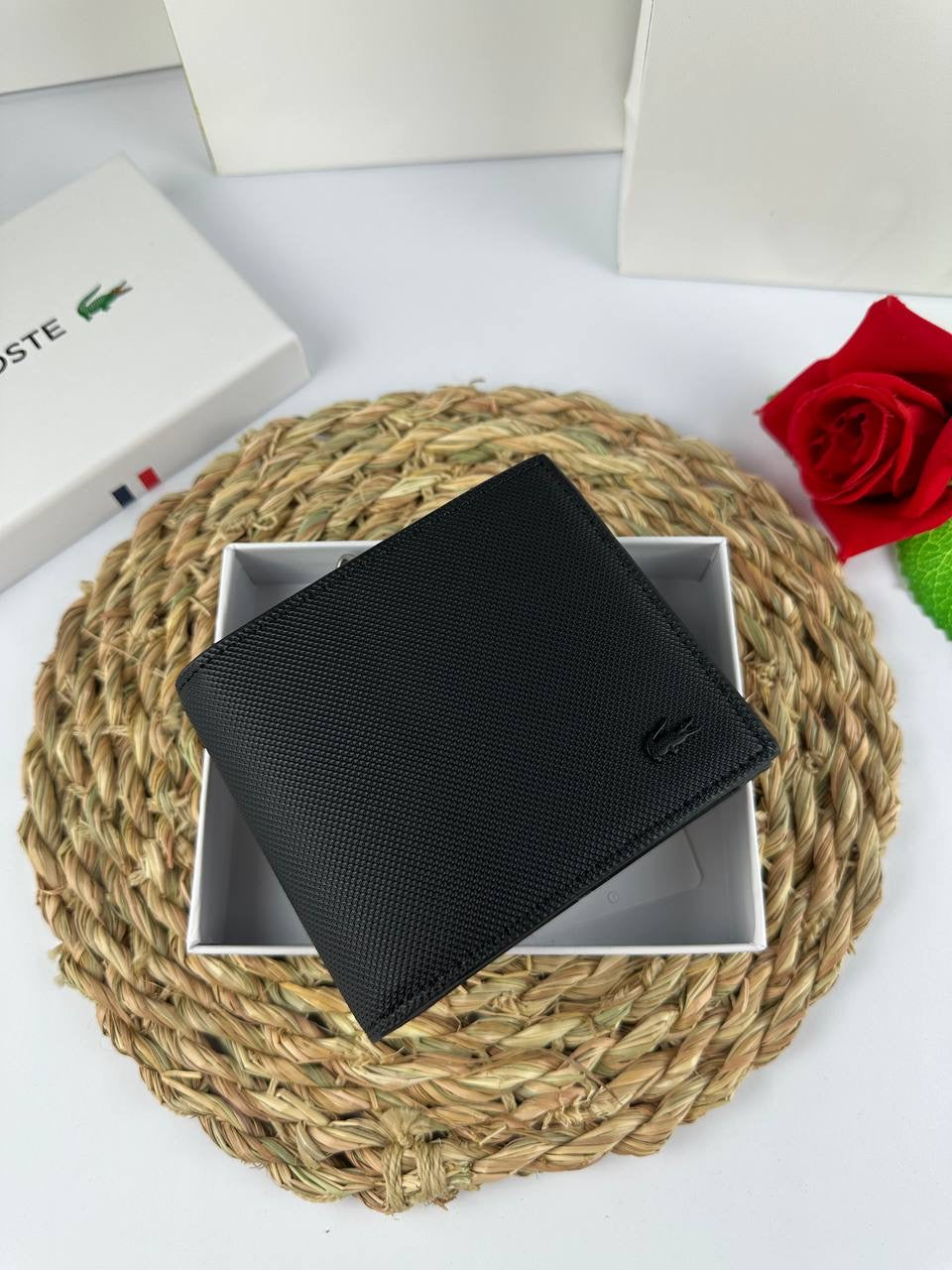 Black Lacoste wallet 