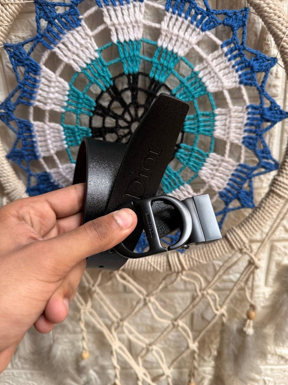 Christian Dior Double-Face Leather Belt