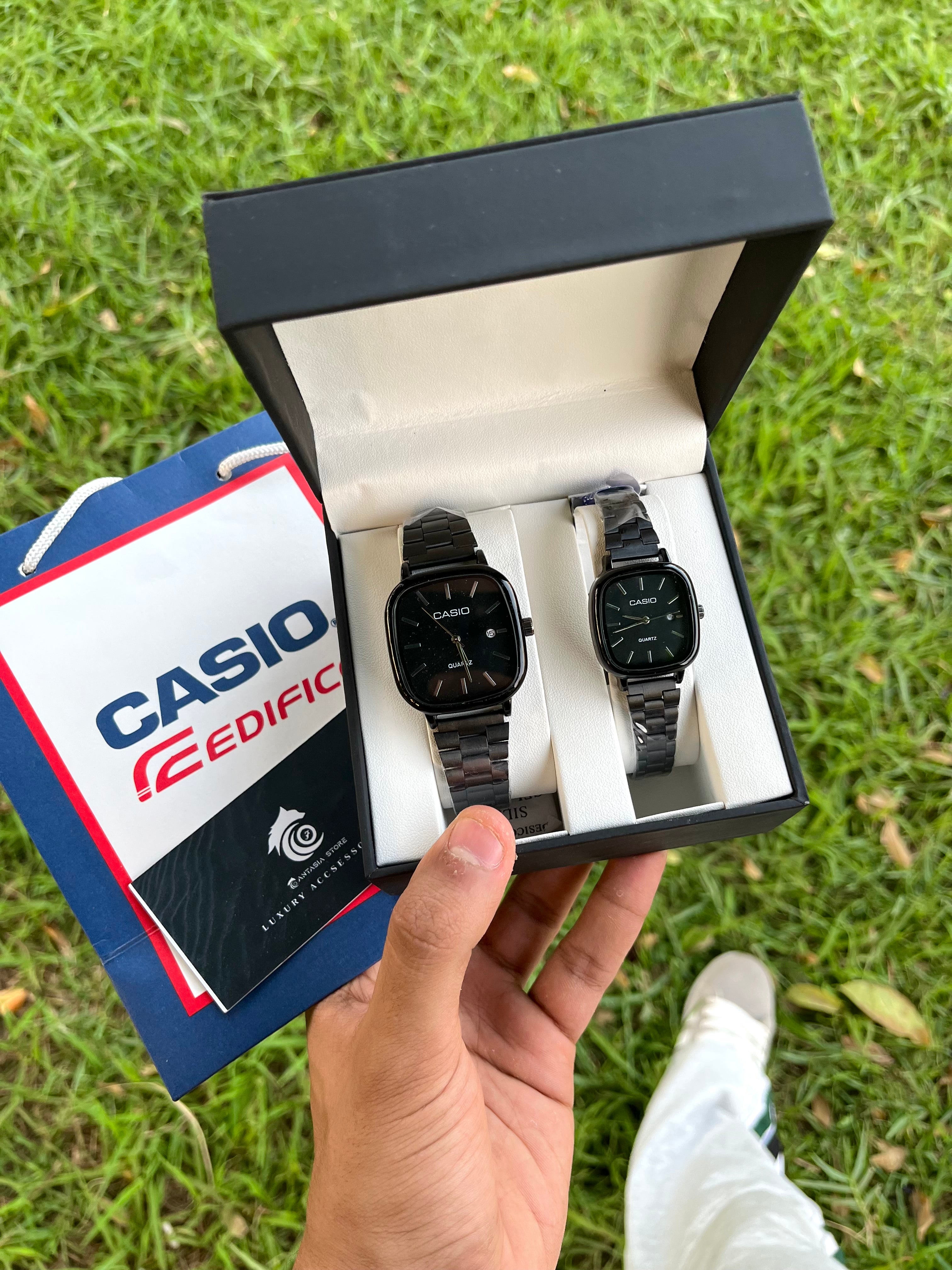 Casio box “black-silver-silver black”