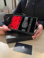 Black flower box