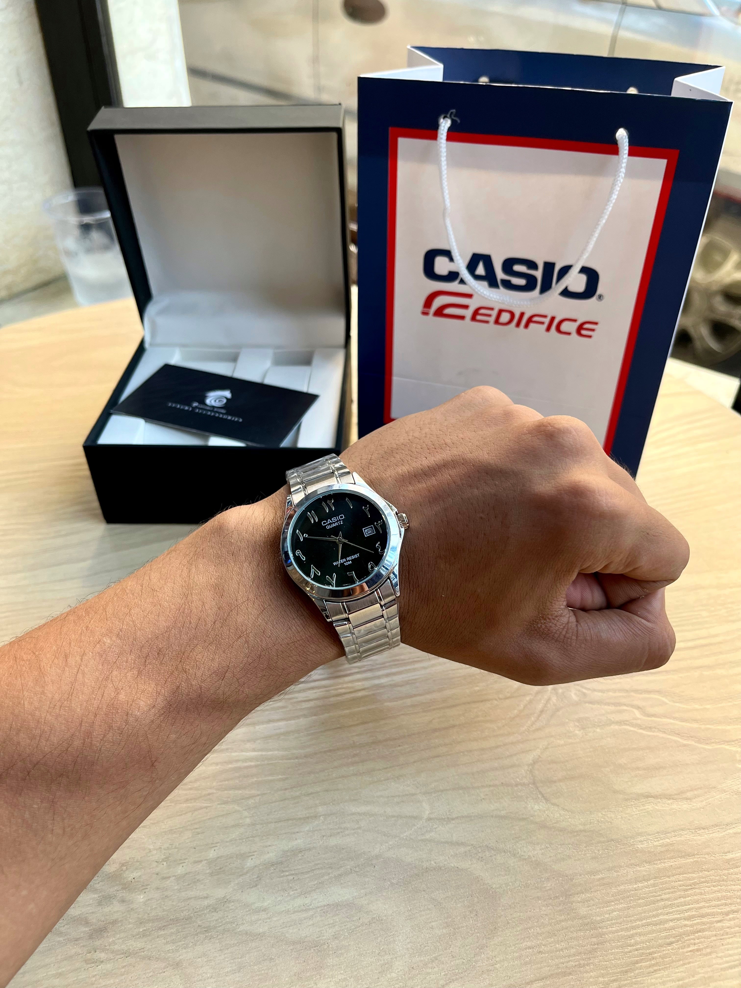 Couples Arabic Casio-“silver-black”