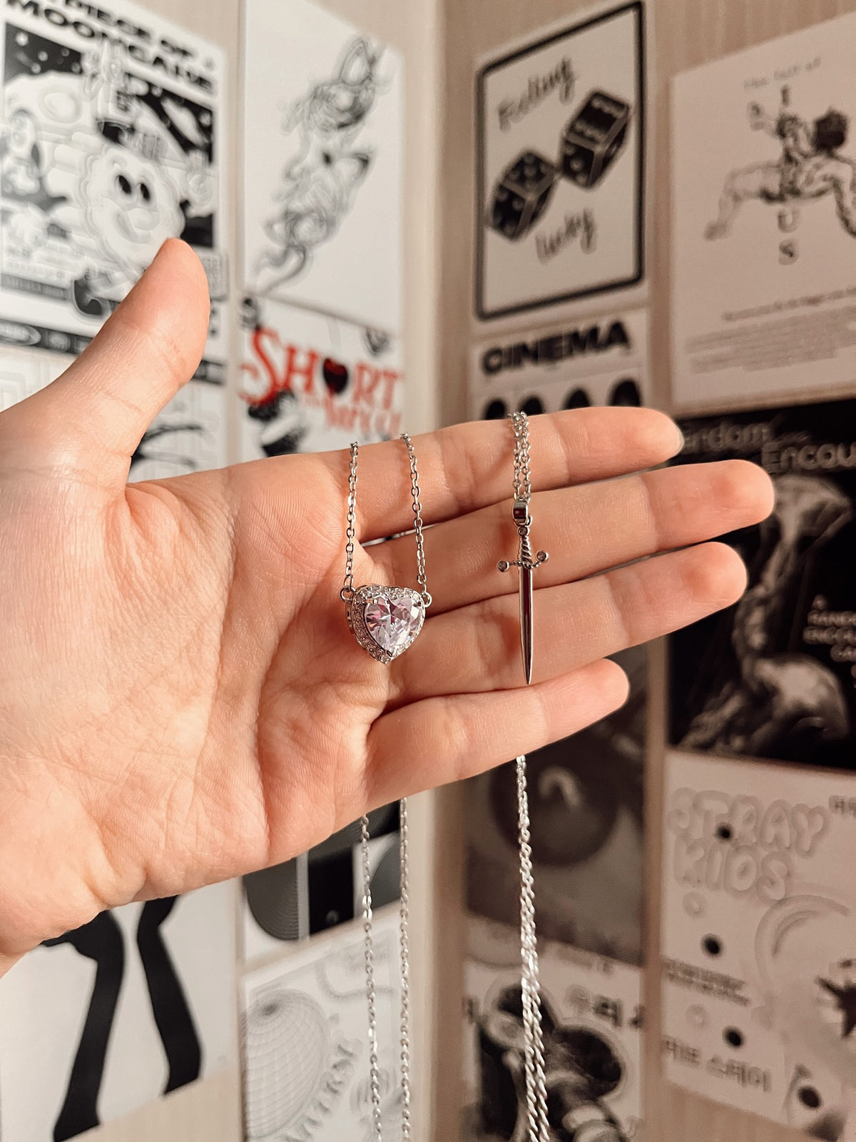 Heart & Arrow Pendant Necklace