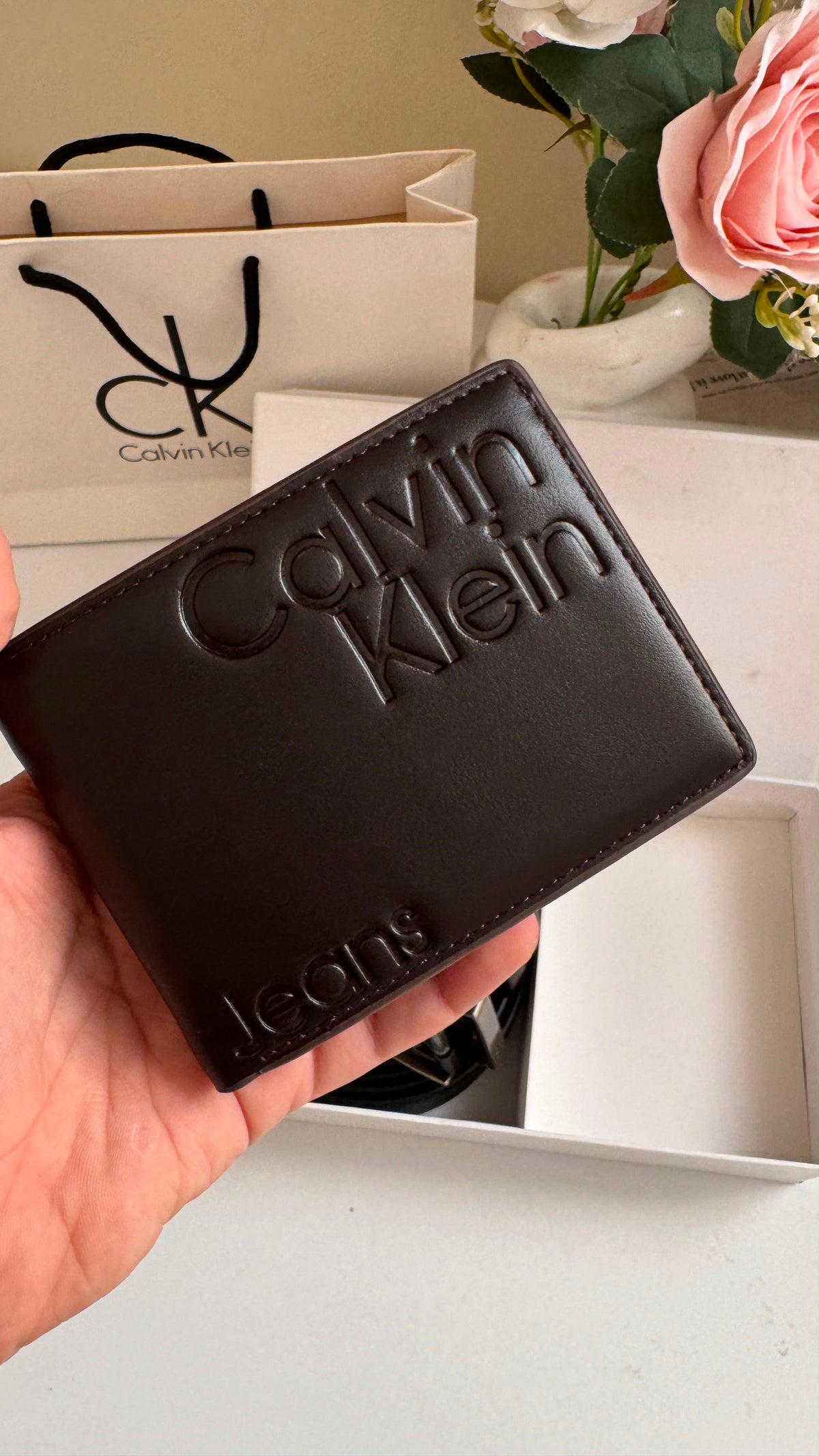 Celvin Klein “Gift Box” Wallet+belt”