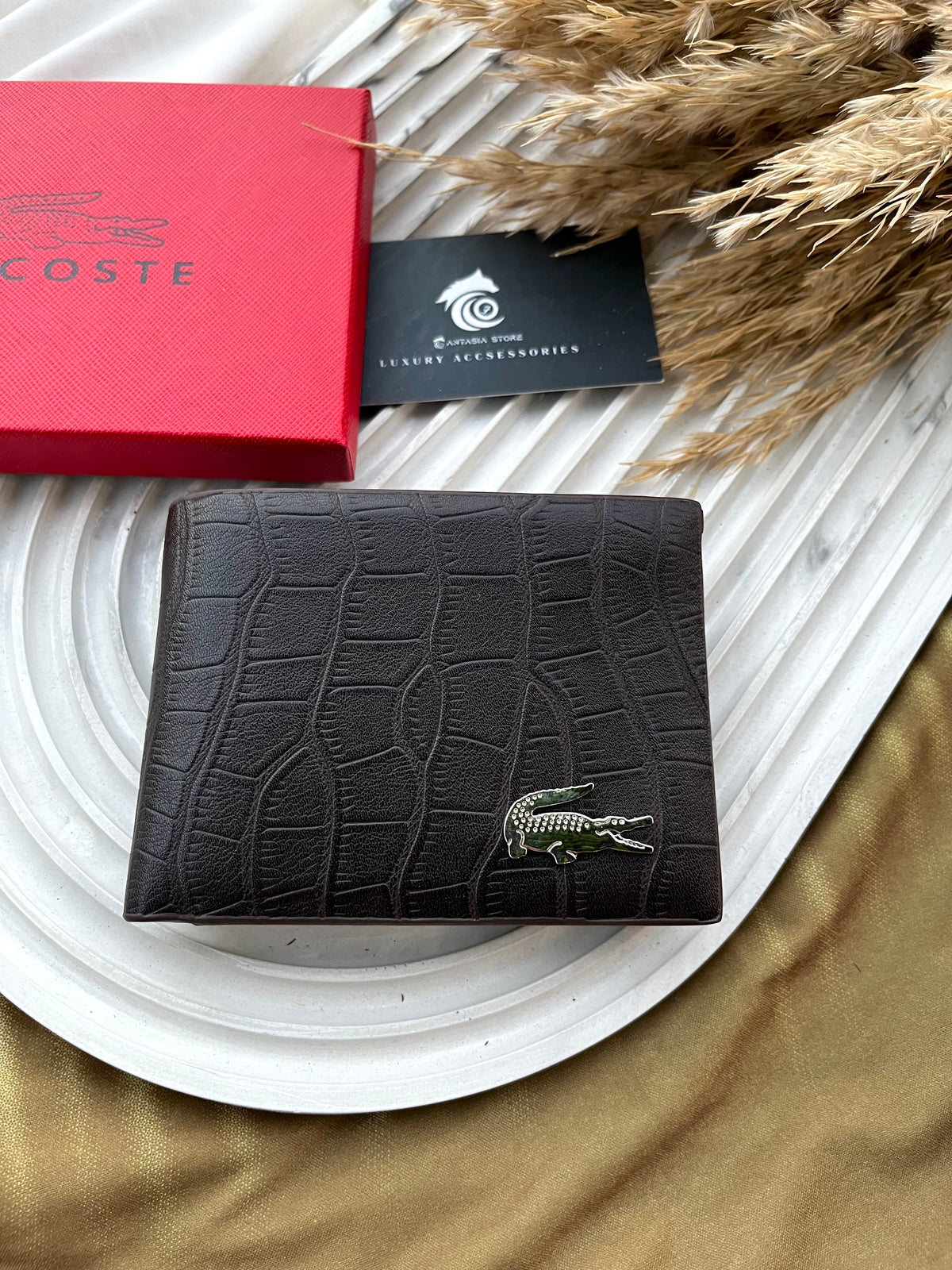 Brown Lacoste wallet 2
