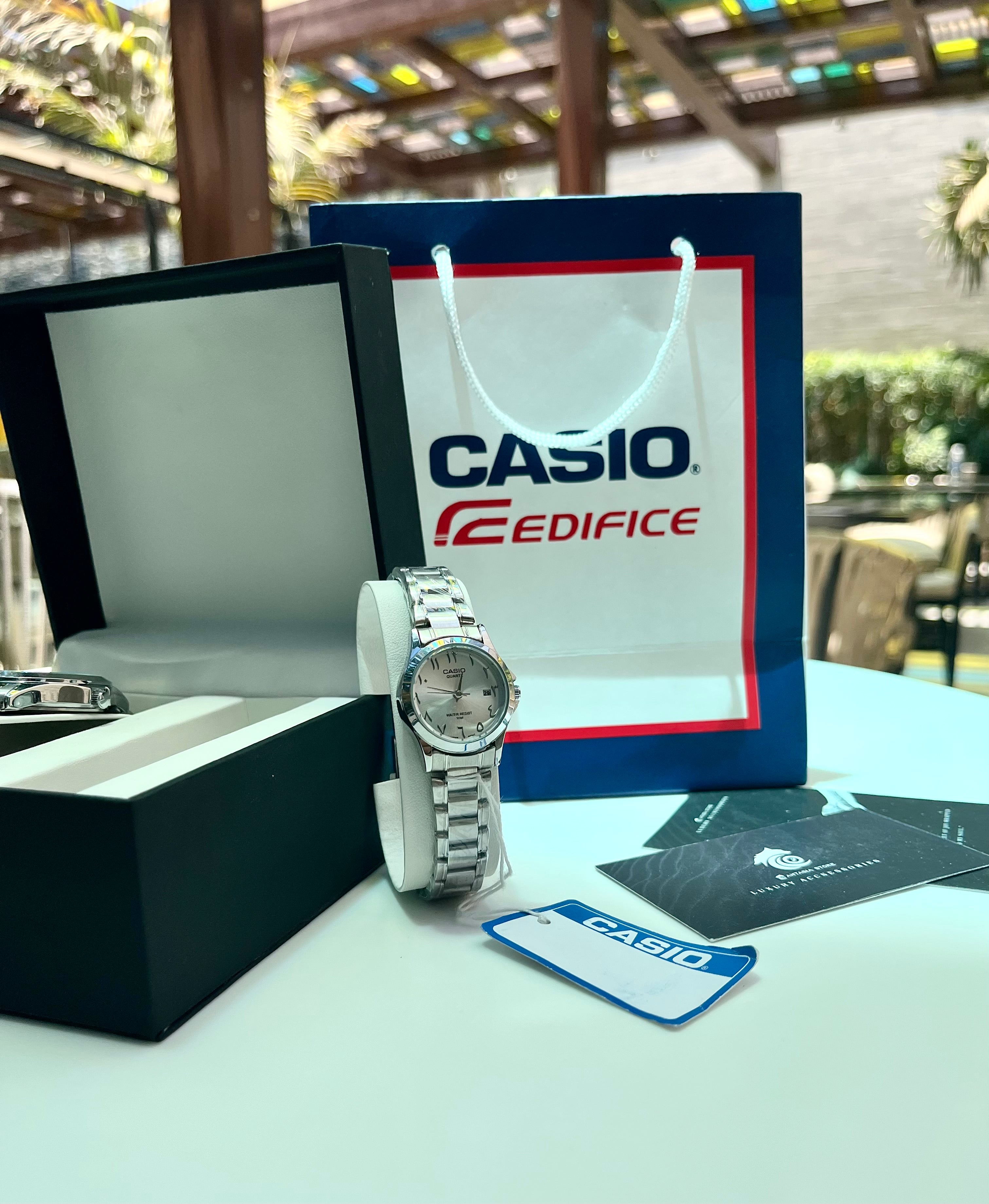 Couples Arabic Casio-all silver