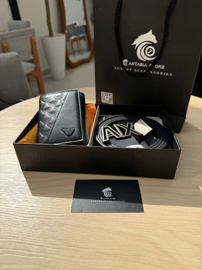 Armani Box “ wallet +belt”