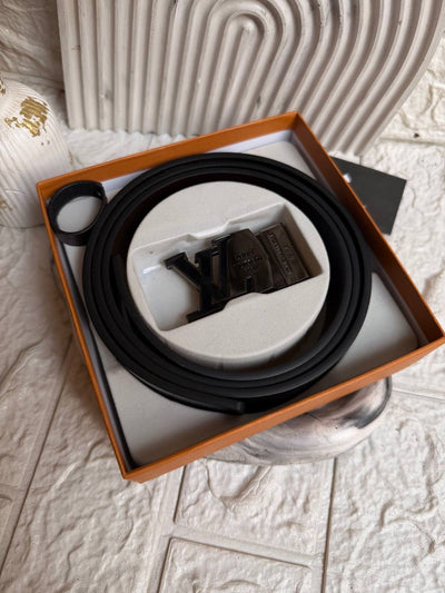 L-V Double-Face Leather Belt
