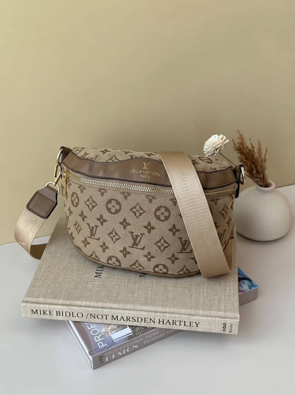 Beige Cross Bag “L-v”