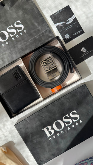 Hugo Boss “Gift Box” wallet+belt”