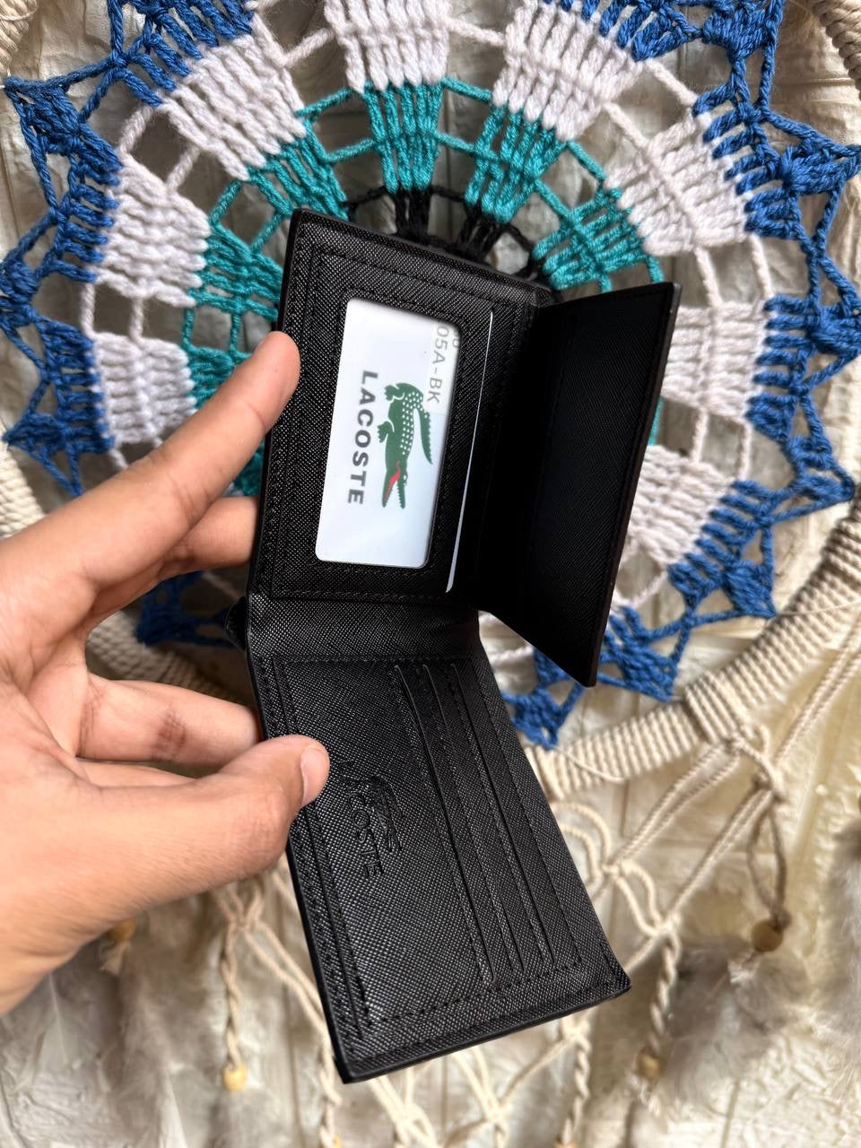 Minimal Black Lacoste wallet