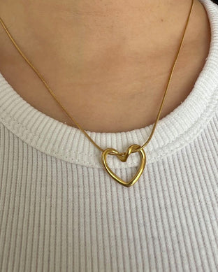 Hollow Heart Necklace