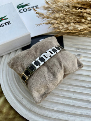 Silver-black Lacoste