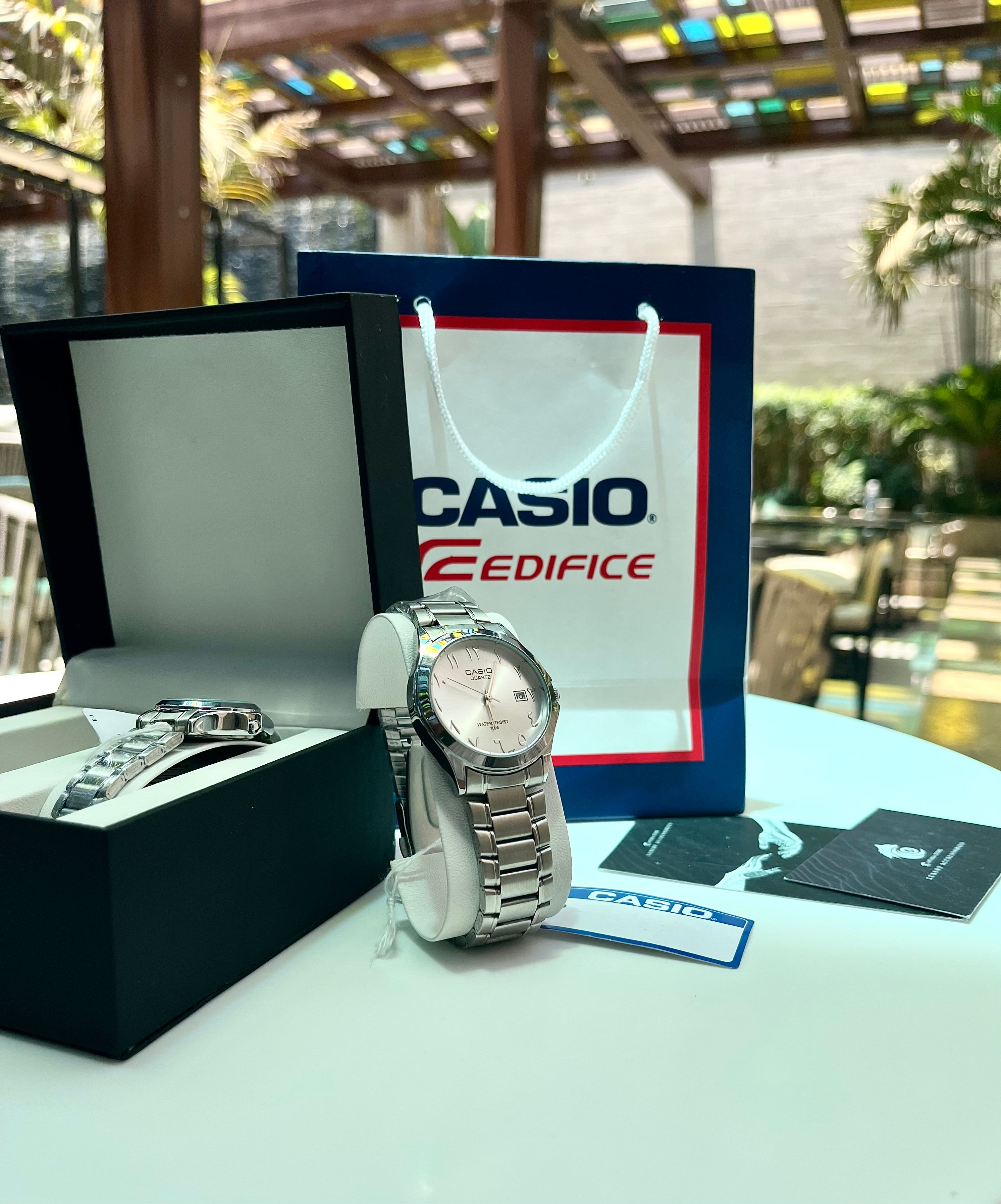 Couples Arabic Casio-all silver