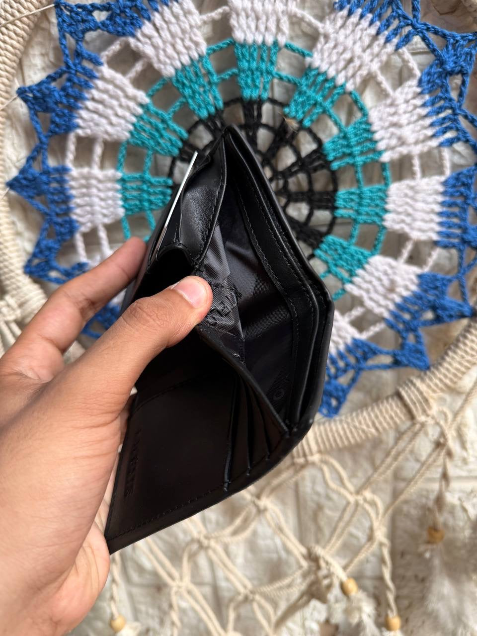 Black Lacoste Fold wallet “ Mirror original “