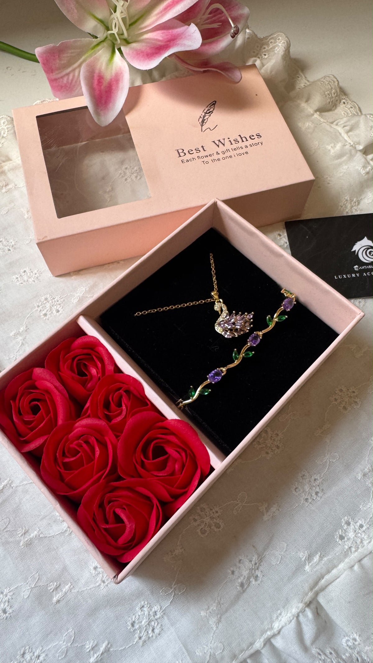 Swan Flower Box "Gold"