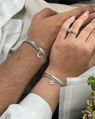 Sun and moon couples bracelets