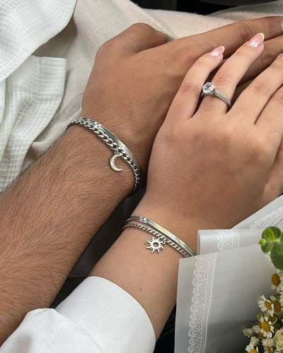 Sun and moon couples bracelets