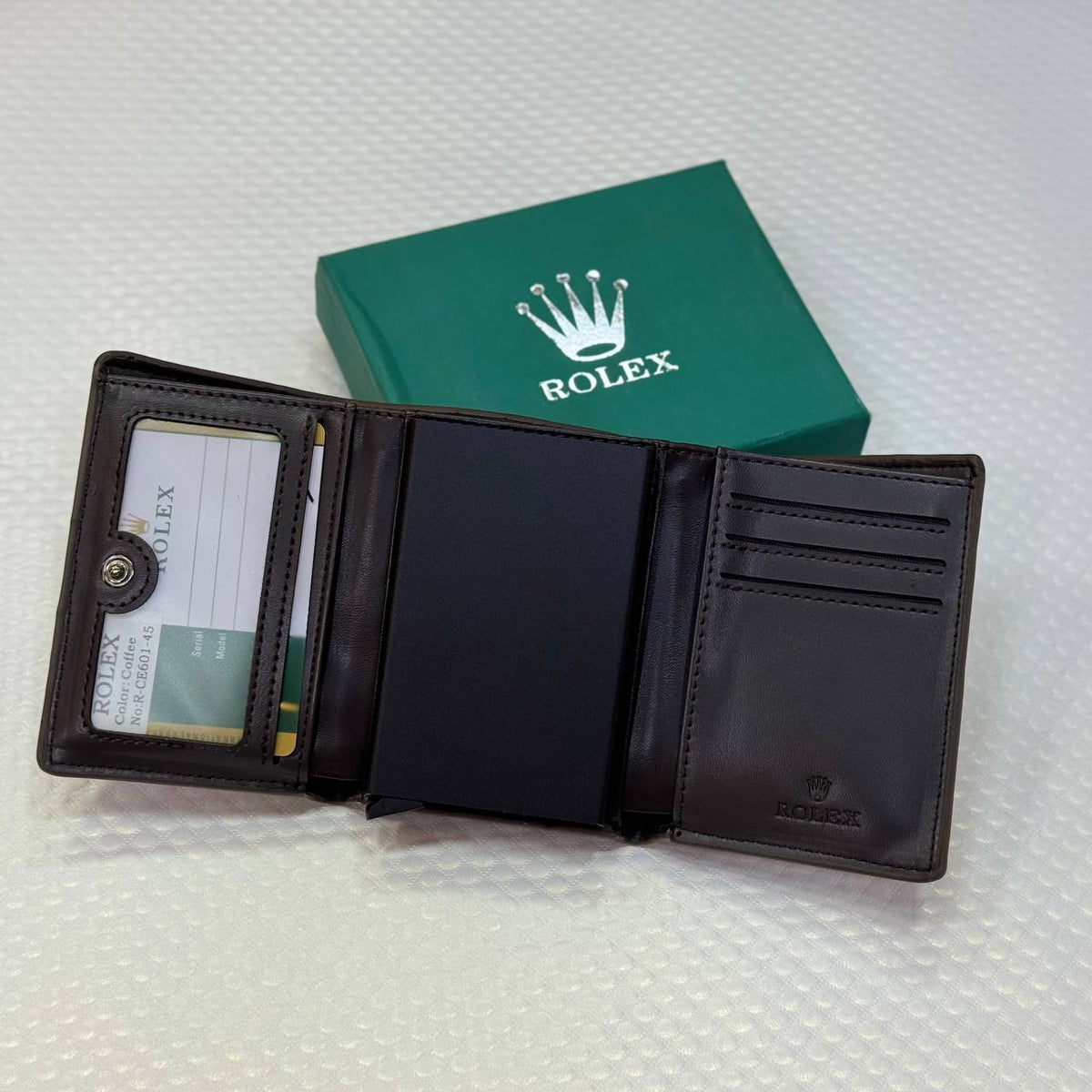 Rolex Men's Slim Wallet & Card Holder
