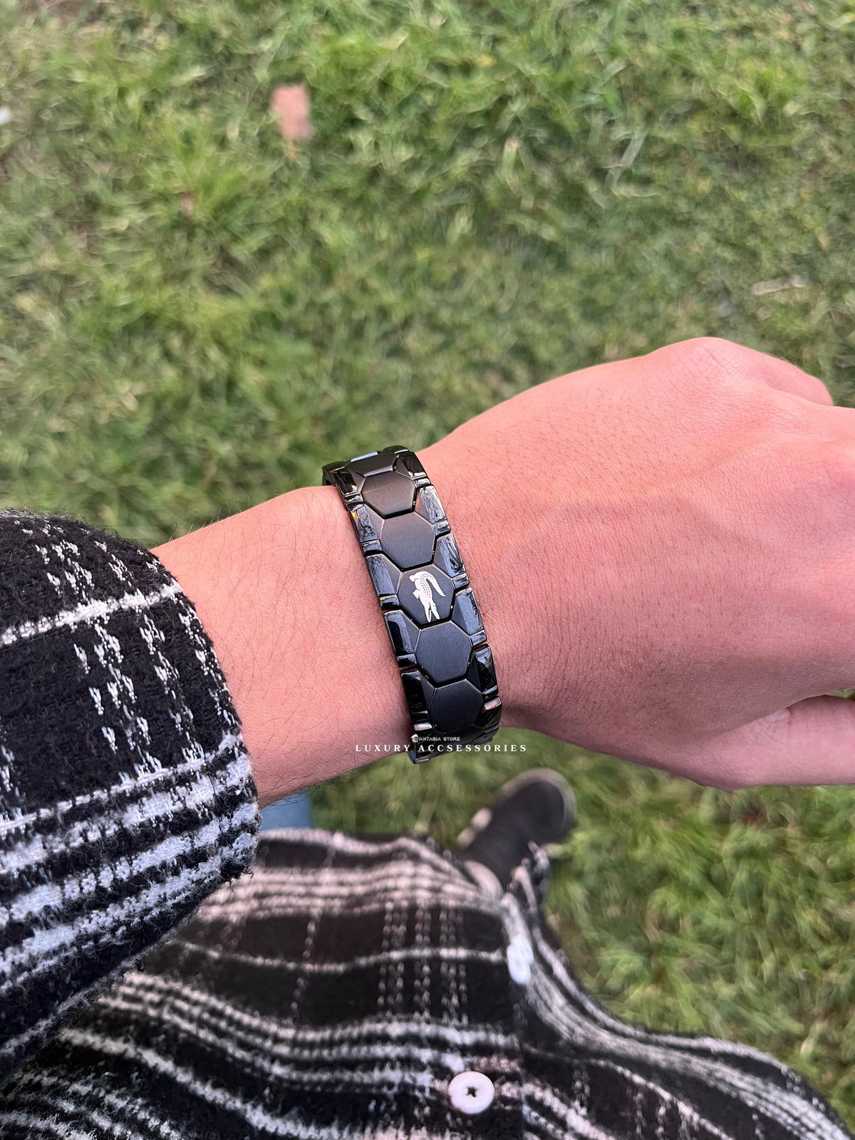 Wide Black Lacoste
