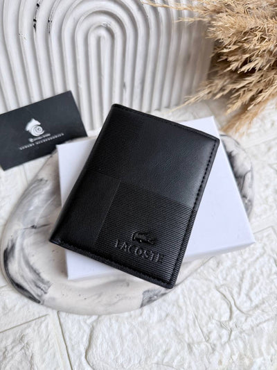 Black Lacoste Fold wallet “ Mirror original “