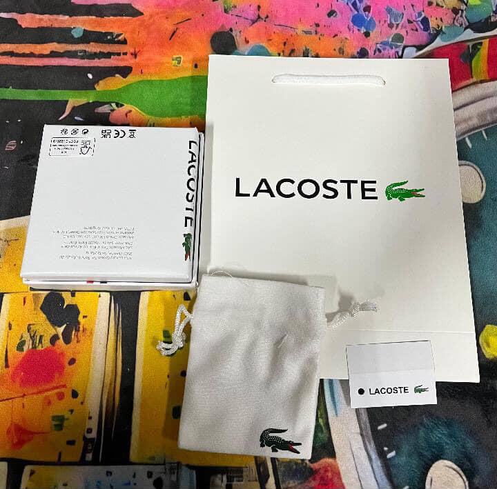 Silver-black Lacoste